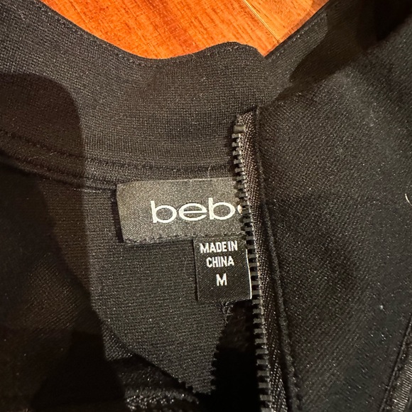 BEbe Black Mini Body con Dress - Picture 3 of 4